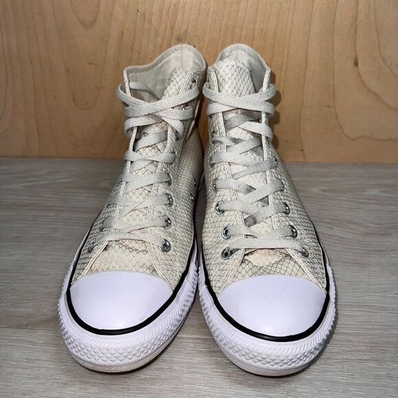 Converse Chuck Taylor CT All Star High Hautelook Texture Off White Women's 10 - Picture 3 of 11